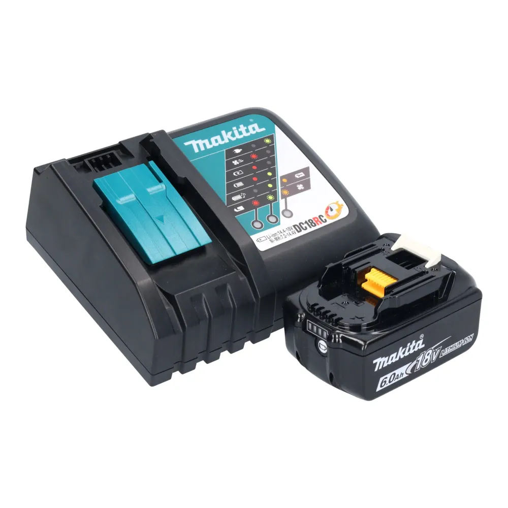 Akumulatorowa frezarka górnowrzecionowa Makita DRT 52 RG1 18 V 6 mm bezszczotkowa + 1x akumulator 6,0 Ah + ładowarka