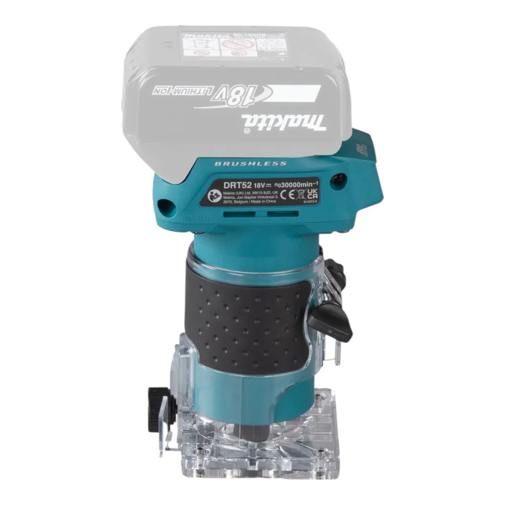 Akumulatorowa frezarka górnowrzecionowa Makita DRT 52 SY1 18 V 6 mm bezszczotkowa + 1x akumulator 1,5 Ah + ładowarka