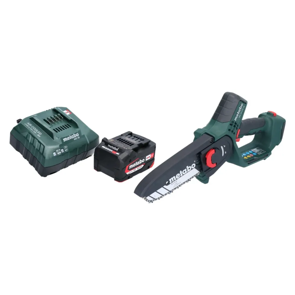 Akumulatorowa pilarka do gałęzi Metabo MS 18 LTX 15 18 V 15 cm 5 m/s + 1x akumulator 4,0 Ah + ładowarka