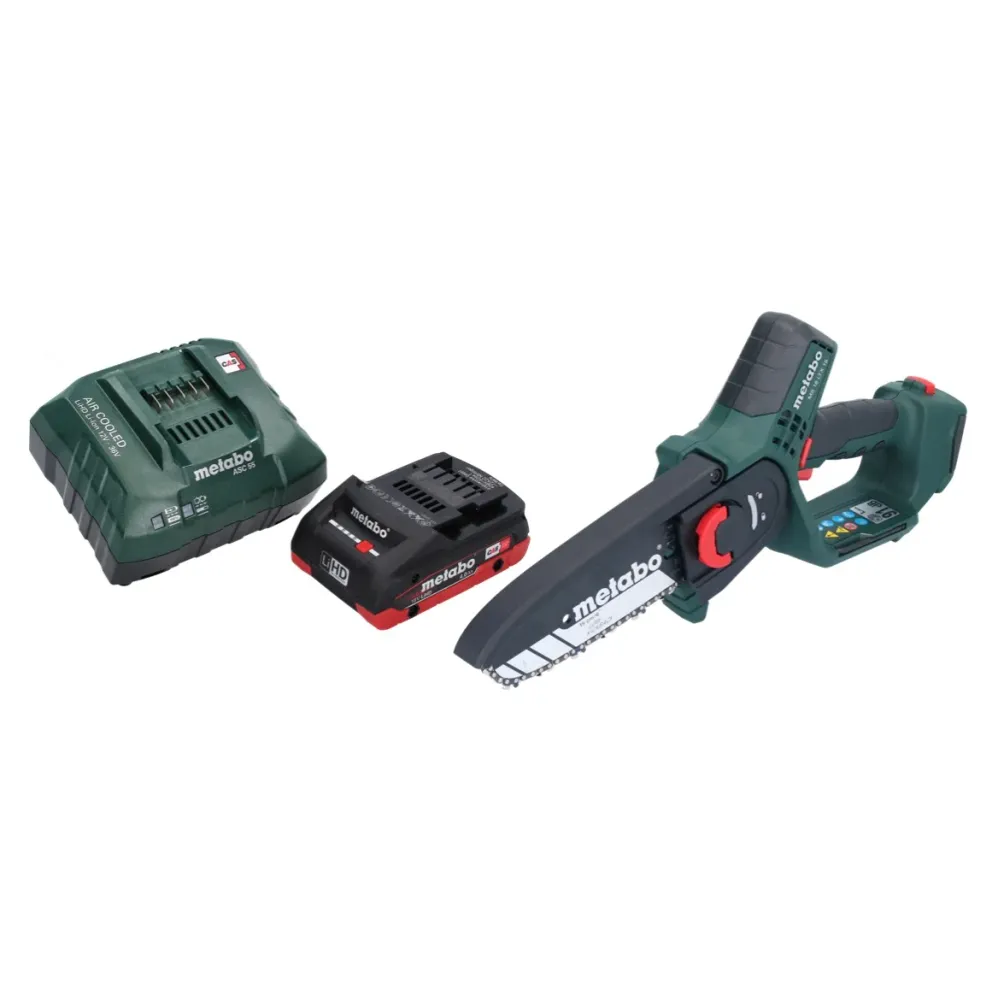 Akumulatorowa pilarka do gałęzi Metabo MS 18 LTX 15 18 V 15 cm 5 m/s + 1x akumulator 4,0 Ah + ładowarka