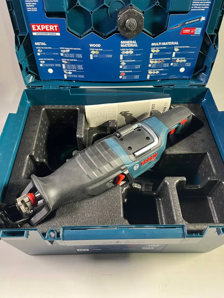 Akumulatorowa pilarka szablasta Bosch GSA 18V-28 18 V ( 06016C0001 ) BITURBO Brushless + L-Boxx - bez akumulatora, bez ład...