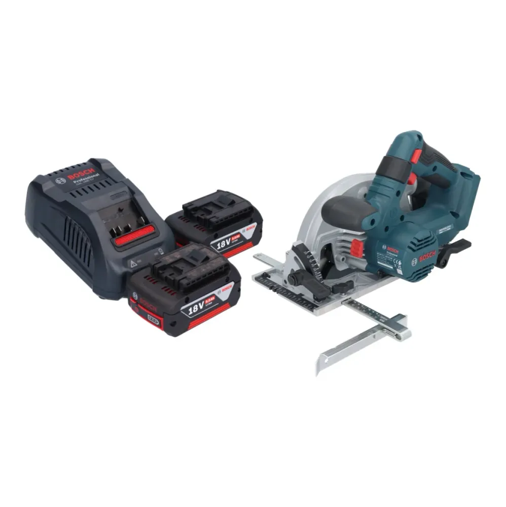 Akumulatorowa pilarka tarczowa Bosch GKS 18V-57-2 Professional 18 V 165 mm bezszczotkowa + 2x akumulator 5,0 Ah + ładowarka