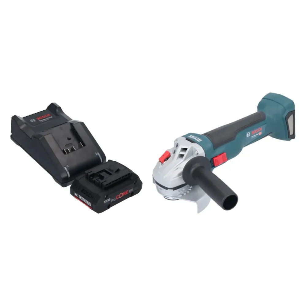 Akumulatorowa szlifierka kątowa Bosch GWS 18V-10 Professional 18 V 115 mm bezszczotkowa + 1x akumulator ProCORE 4,0 Ah + ł...