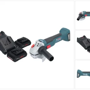 Akumulatorowa szlifierka kątowa Bosch GWS 18V-10 Professional 18 V 115 mm bezszczotkowa + 2x akumulator ProCORE 4,0 Ah + ł...