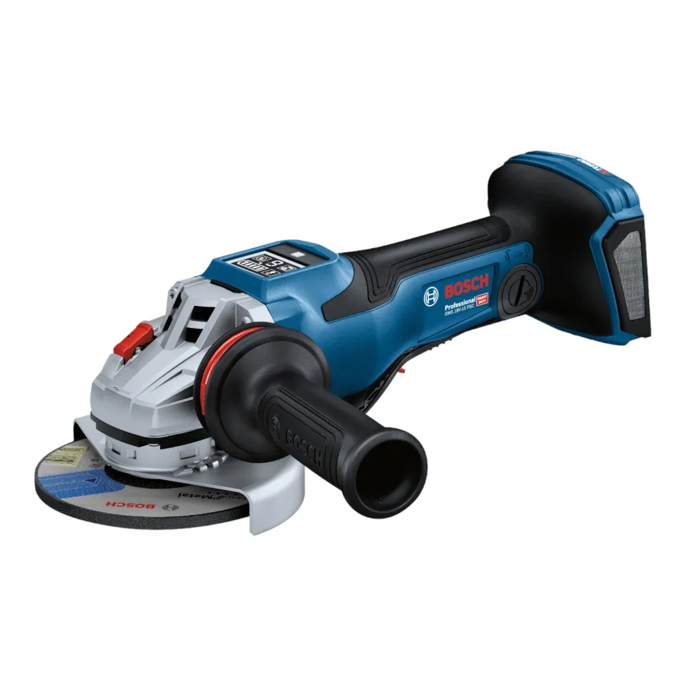 Akumulatorowa szlifierka kątowa Bosch GWS 18V-15 PSC Professional 18 V 125 mm BITURBO Brushless + 2x akumulator ProCORE 4,...