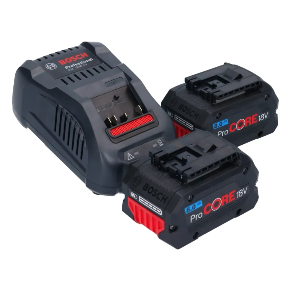 Akumulatorowa szlifierka kątowa Bosch GWS 18V-7 Professional 18 V 125 mm bezszczotkowa + 2x akumulator ProCORE 8,0 Ah + ła...