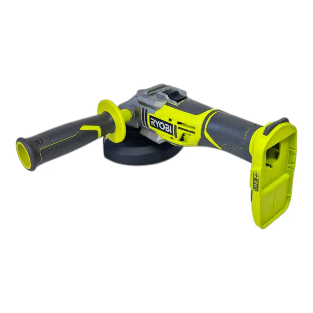 Akumulatorowa szlifierka kątowa Ryobi R18AG7-0 18 V 125 mm bezszczotkowa + 2x akumulator 4,0 Ah + ładowarka