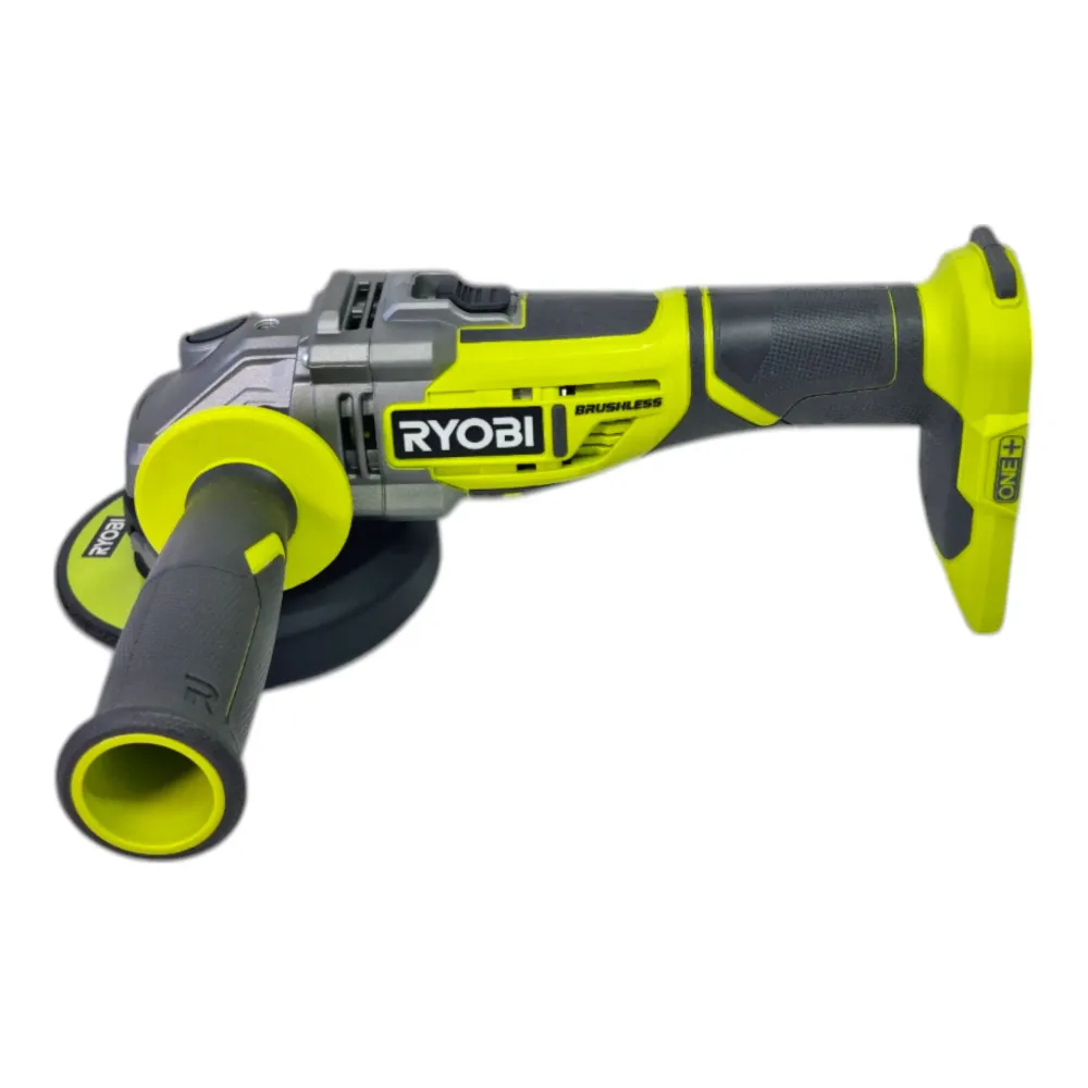 Akumulatorowa szlifierka kątowa Ryobi R18AG7-0 18 V 125 mm bezszczotkowa + 2x akumulator 5,0 Ah + ładowarka