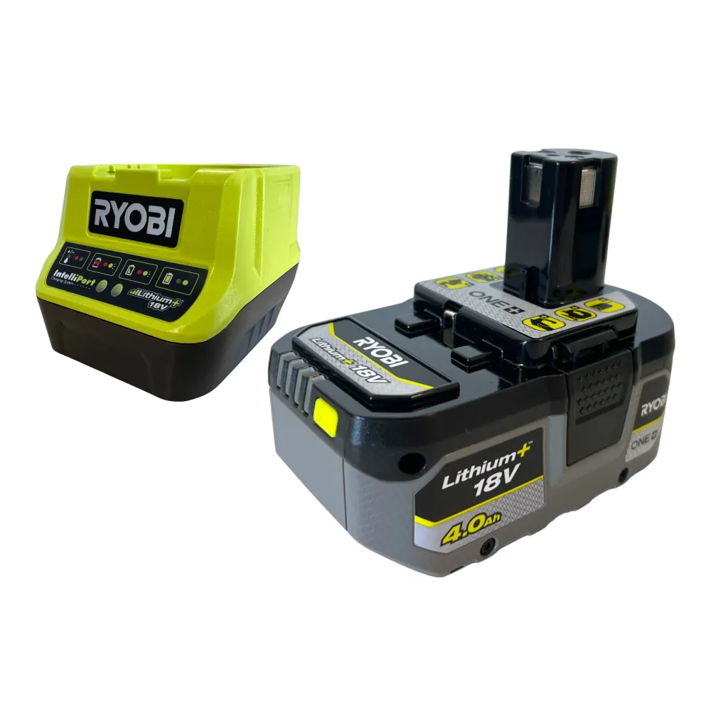 Akumulatorowa szlifierka kątowa Ryobi R18AG7-0 18 V 125 mm bezszczotkowa + 1x akumulator 4,0 Ah + ładowarka