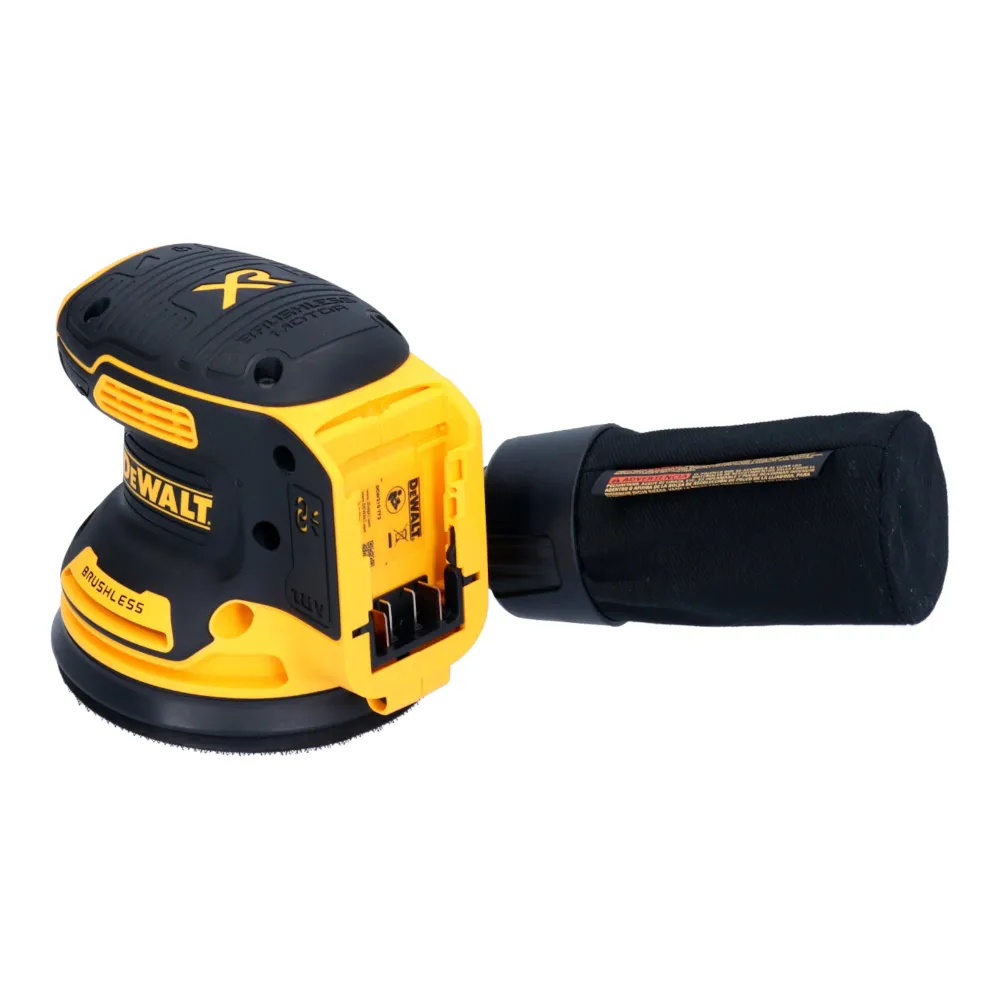 Akumulatorowa szlifierka mimośrodowa DeWalt DCW 210 E2 18 V 125 mm bezszczotkowa + 2x akumulator Powerstack 1,7 Ah + ładow...