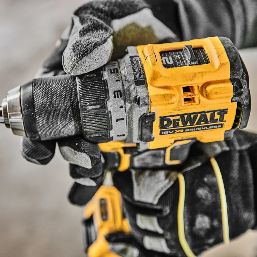 Akumulatorowa wiertarko-wkrętarka DeWalt DCD 800 E2T 18 V 90 Nm bezszczotkowa + 2x akumulator Powerstack 1,7 Ah + ładowark...