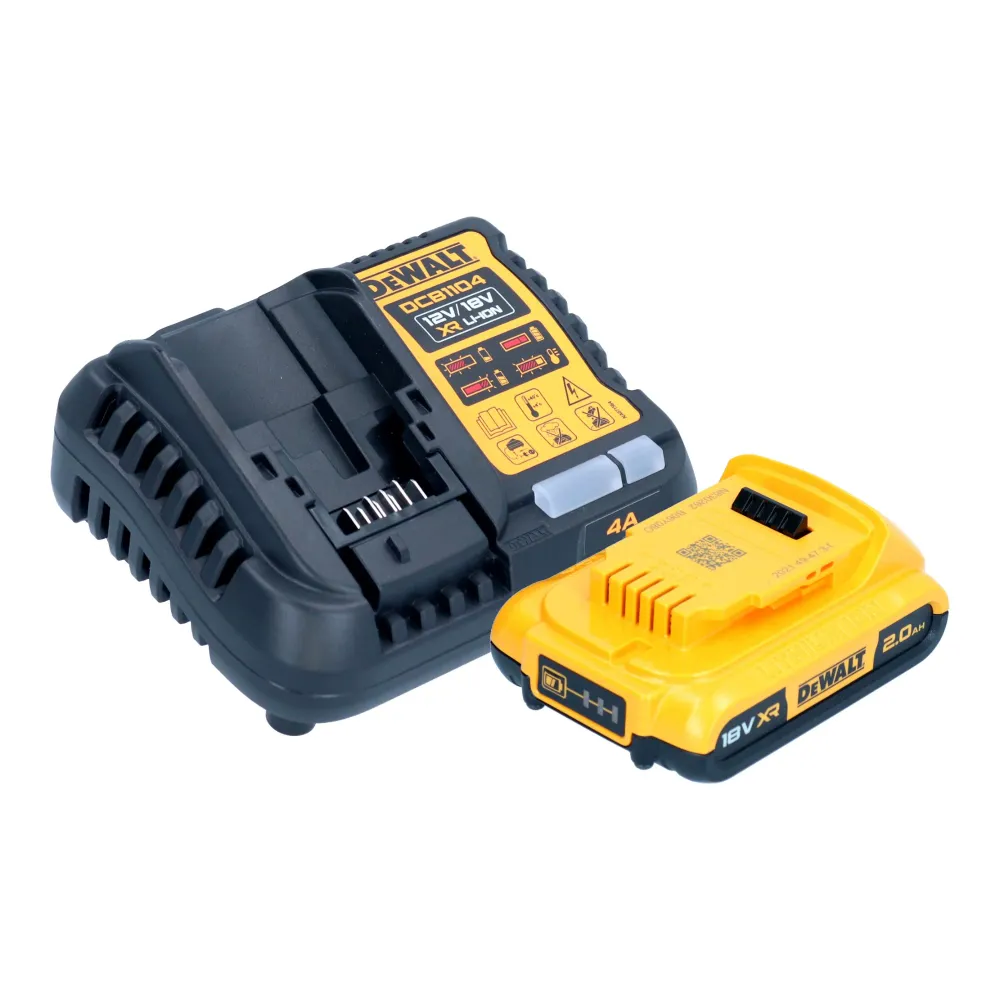 Akumulatorowa wiertarko-wkrętarka udarowa DeWalt DCD 999 D1 18 V 95 Nm bezszczotkowa + 1x akumulator 2,0 Ah + ładowarka