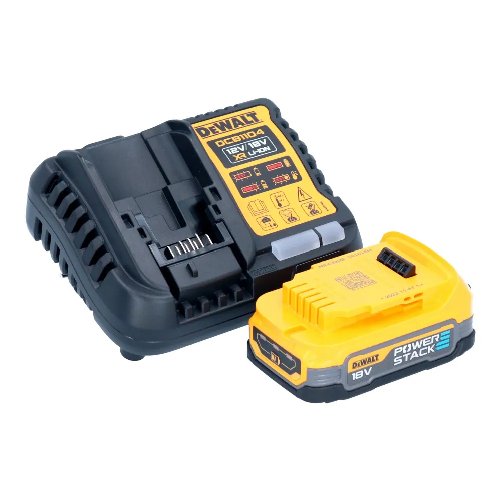 Akumulatorowa wiertarko-wkrętarka udarowa DeWalt DCD 999 E1 18 V 95 Nm bezszczotkowa + 1x akumulator Powerstack 1,7 Ah + ł...