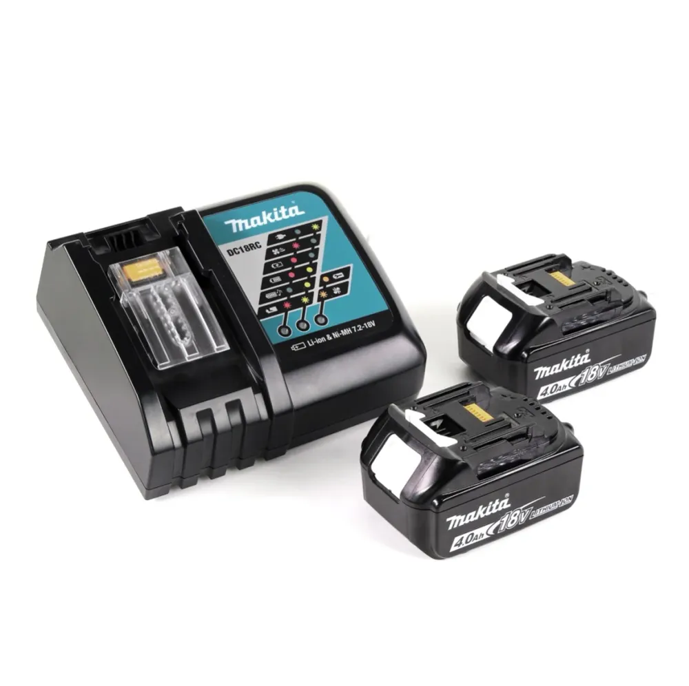 Akumulatorowa wiertarko-wkrętarka udarowa Makita DHP 485 RMJ 18 V Li-Ion w walizce Makpac + 2 x akumulator 4,0 Ah + ładowarka