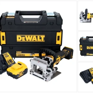 Akumulatorowy frez do kołków płaskich DeWalt DCW 682 P1T 18 V 102 x 20 mm bezszczotkowy + 1x akumulator 5,0 Ah + ładowarka...