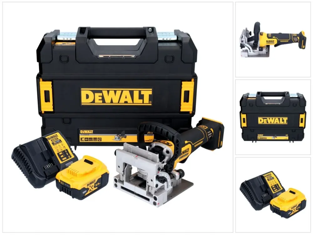 Akumulatorowy frez do kołków płaskich DeWalt DCW 682 P1T 18 V 102 x 20 mm bezszczotkowy + 1x akumulator 5,0 Ah + ładowarka...