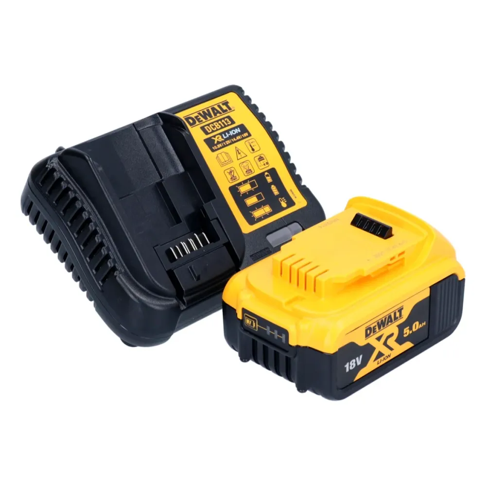 Akumulatorowy frez do kołków płaskich DeWalt DCW 682 P1T 18 V 102 x 20 mm bezszczotkowy + 1x akumulator 5,0 Ah + ładowarka...