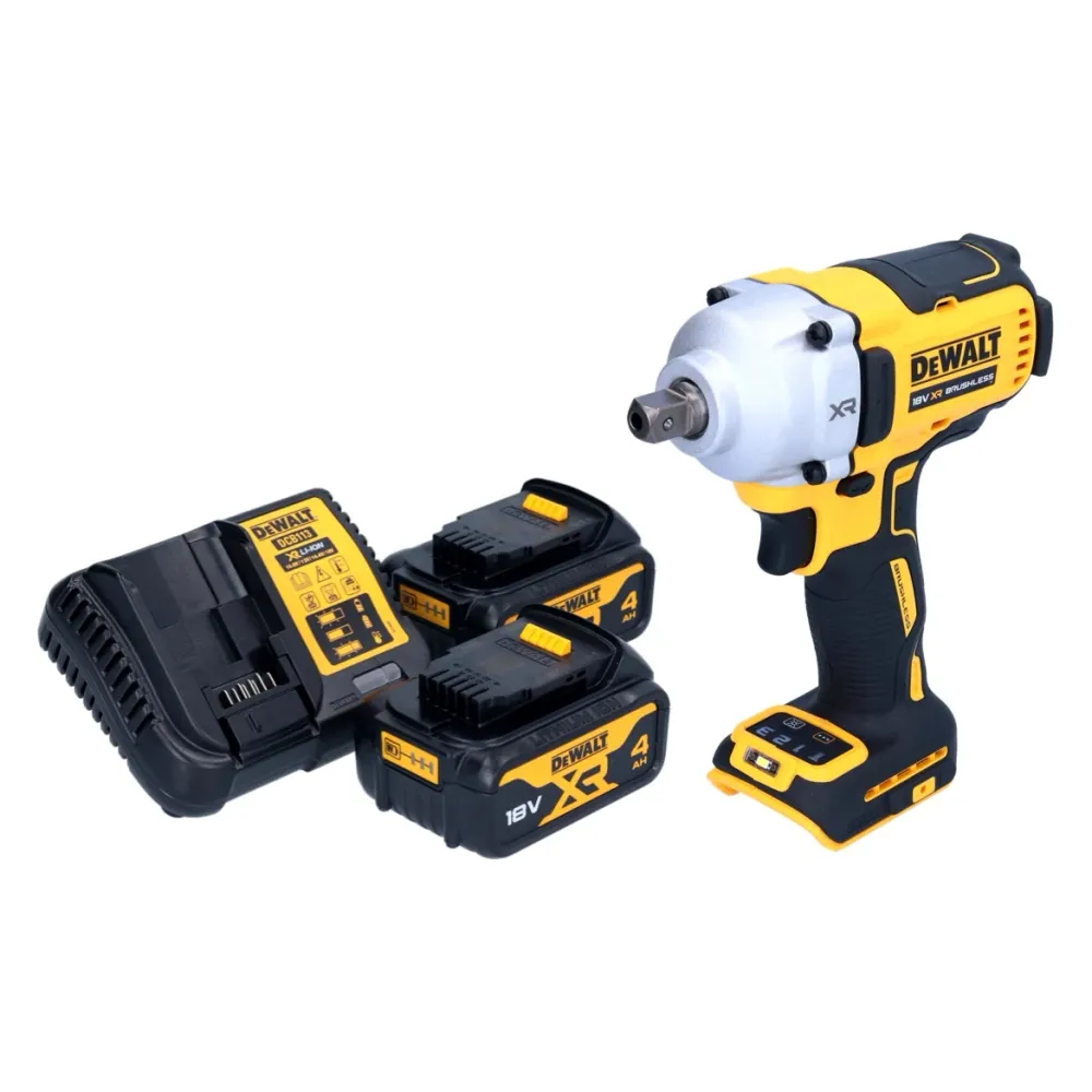Akumulatorowy klucz udarowy DeWalt DCF 892 M2 18 V 812 Nm 1/2" bezszczotkowy + 2x akumulator 4,0 Ah + ładowarka