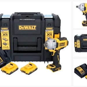 Akumulatorowy klucz udarowy DeWalt DCF 892 D2T 18 V 813 Nm 1/2" bezszczotkowy + 2x akumulator 2,0 Ah + ładowarka + TSTAK
