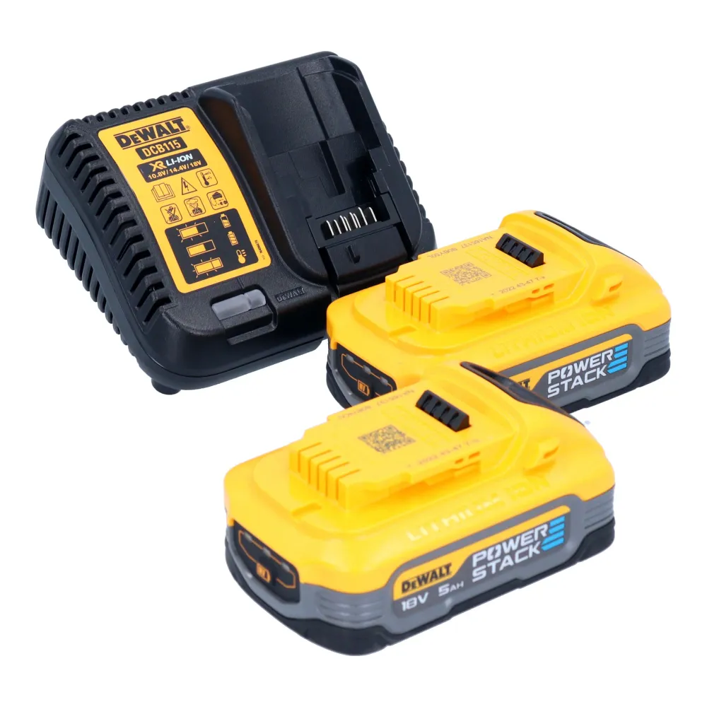 Akumulatorowy klucz udarowy DeWalt DCF 922 H2 18 V 406 Nm 1/2" bezszczotkowy + 2x akumulator Powerstack 5,0 Ah + ładowarka