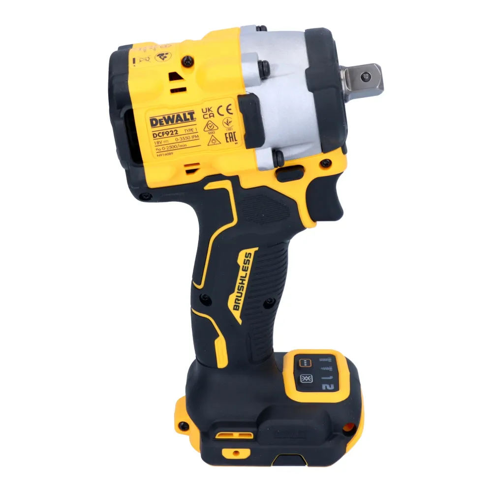 Akumulatorowy klucz udarowy DeWalt DCF 922 H2 18 V 406 Nm 1/2" bezszczotkowy + 2x akumulator Powerstack 5,0 Ah + ładowarka