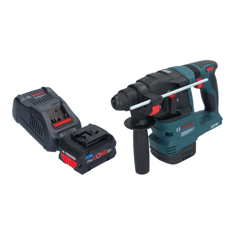 Akumulatorowy młot udarowo-obrotowy Bosch GBH 18V-22 Professional 18 V 1,9 J SDS Plus Brushless + 1x akumulator ProCORE 8,...