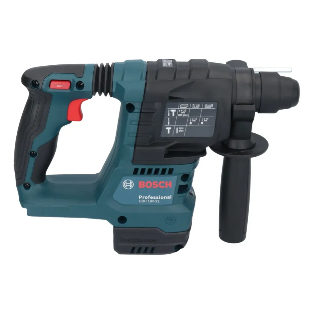 Akumulatorowy młot udarowo-obrotowy Bosch GBH 18V-22 Professional 18 V 1,9 J SDS Plus Brushless + 1x akumulator ProCORE 8,...
