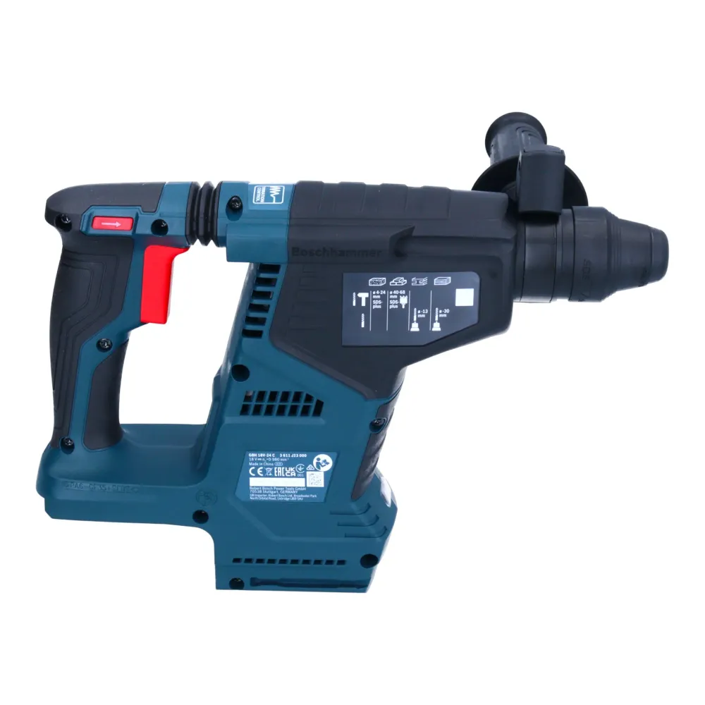 Akumulatorowy młot udarowo-obrotowy Bosch GBH 18V-24 C Professional 18 V 2,4 J bezszczotkowy SDS plus + 1x akumulator ProC...