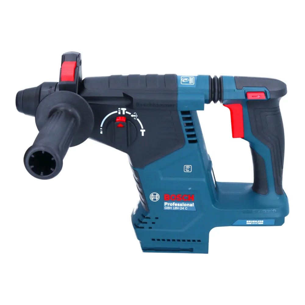 Akumulatorowy młot udarowo-obrotowy Bosch GBH 18V-24 C Professional 18 V 2,4 J bezszczotkowy SDS plus + 2x akumulator ProC...