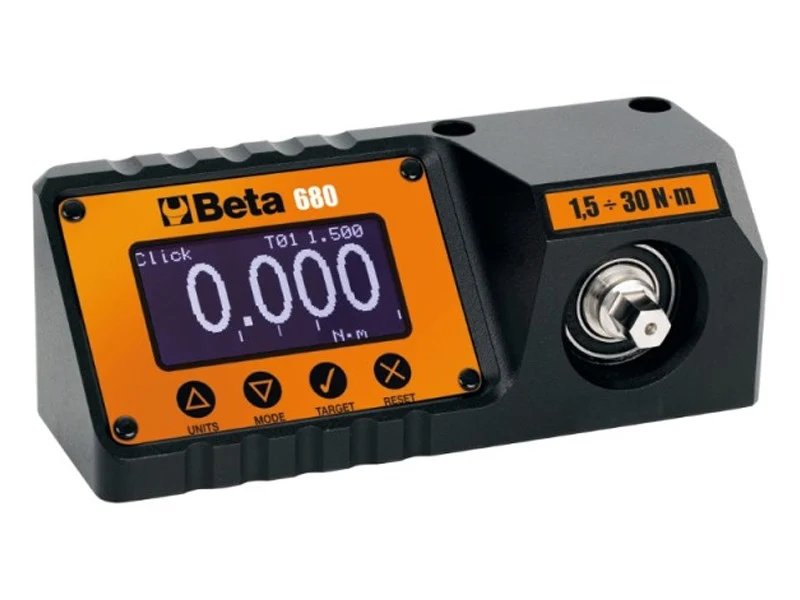 Beta cyfrowy miernik momentu obrotowego 680/30 kolorowy wyświetlacz LCD 1,5-30 Nm dwukierunkowy