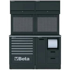 Beta meble warsztatowe modułowe RSC50 1495x690x2000mm szare, wytrzymałe
