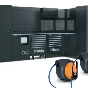 Beta modułowe meble warsztatowe RSC50 L 3530x2040x2000mm ze zwijaczami