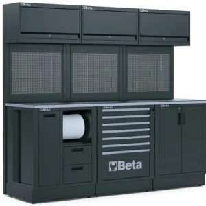Beta narzędzia meble modułowe do warsztatu RSC50 E 2240x690x2000mm ciemnoszare