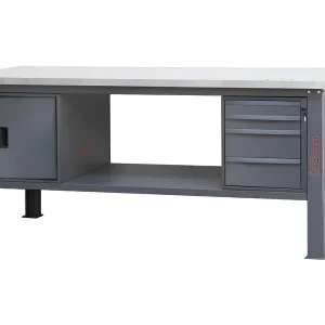 Beta narzędzia stół roboczy C58BC-X 210cm antracyt stal nierdzewna 4 szuflady szafka