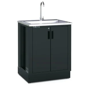 Beta RSC50 ML moduł warsztatowy czarny ze zintegrowanym zlewem dwudrzwiowy