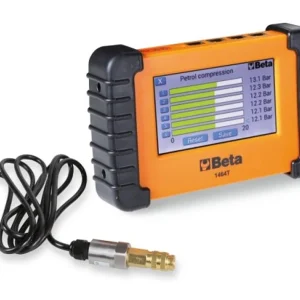 Beta Utensili 1464T cyfrowy tester samochodowy z ekranem dotykowym 5 cali, czujnik 80 bar