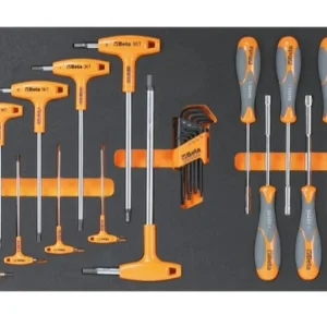 Beta utensili zestaw 23 kluczy trzpieniowych Torx nasadek M60, wkładka termoplastyczna EVA