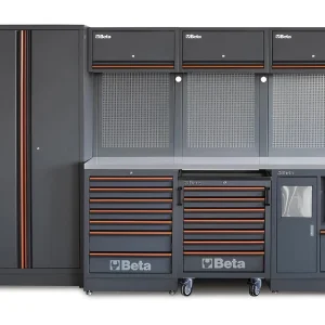 Beta wyposażenie warsztatowe C45PRO 2.0 X 2955x645x2000mm blat ze stali nierdzewnej