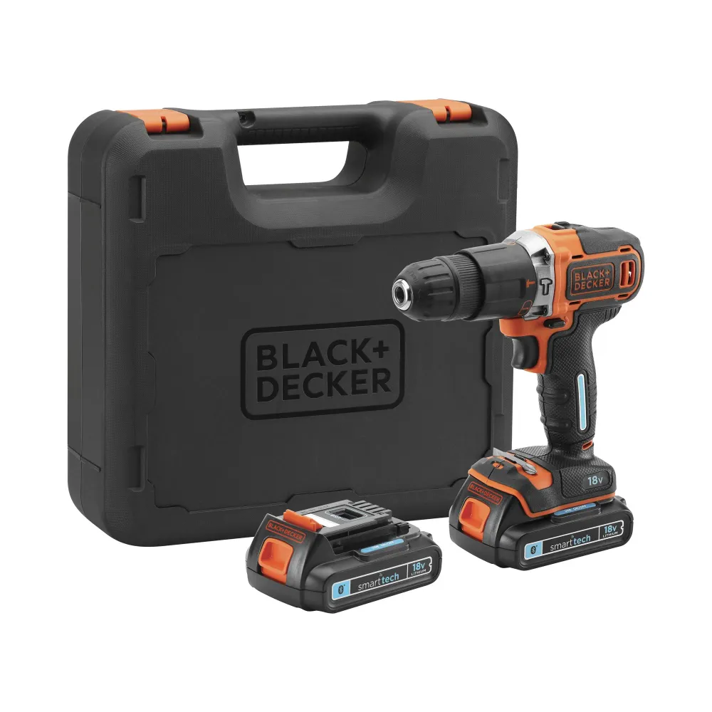Wiertarko-wkrętarka udarowa Black+Decker BDCHD18K-QW 18 V 1,5 Ah BLACK & DECKER