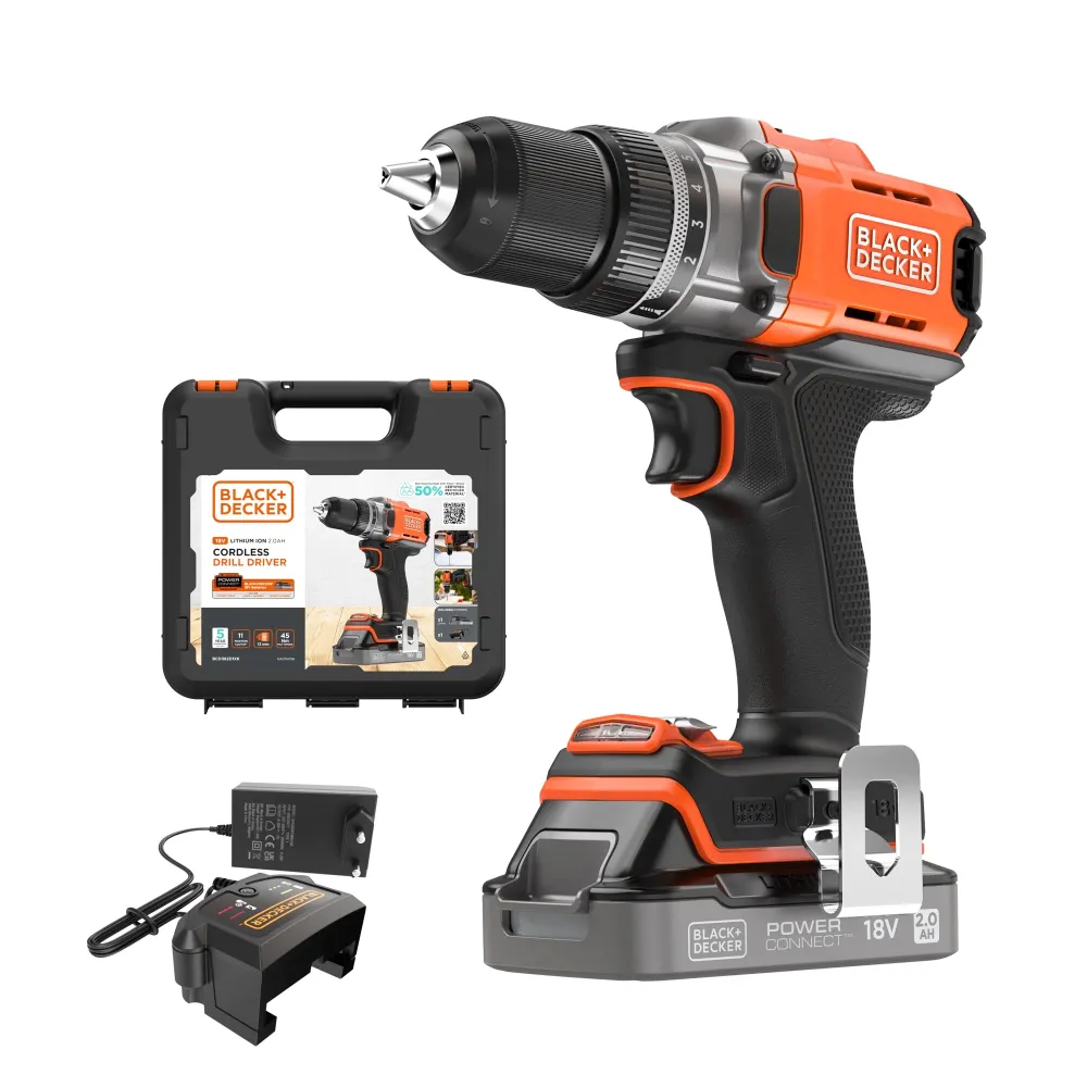 Wkrętarka Black+Decker BCD382D1XK-QW 18V 2Ah BLACK & DECKER