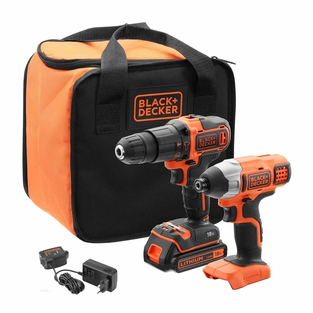 Zestaw Combo Black+Decker BCK21S1S-QW 18 V 1,5 Ah BLACK & DECKER