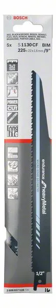 BOSCH Brzeszczot do piły szablastej S 1130 CF Długość 225 mm Szerokość 22 mm ( 4000909618 )