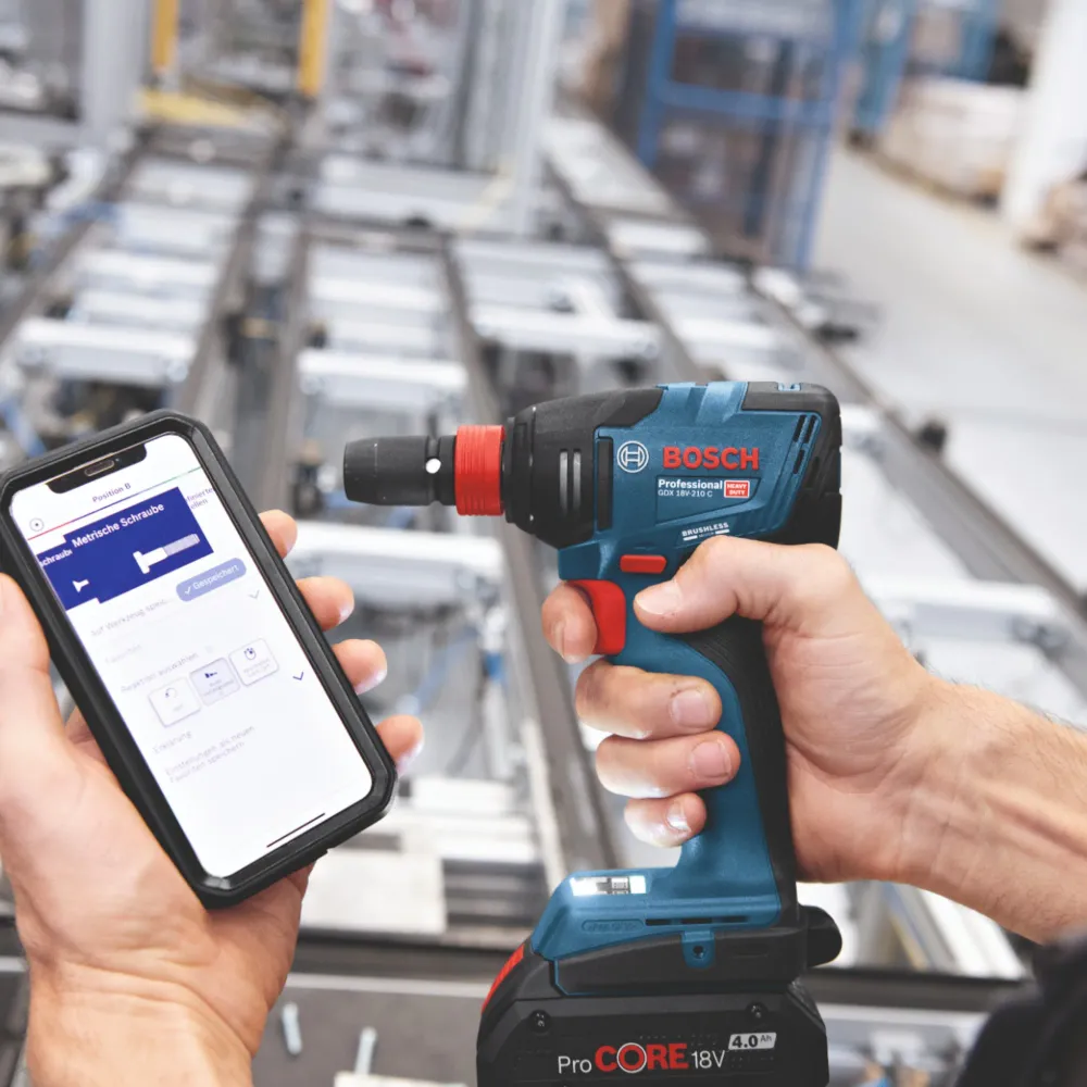 Bosch GDX 18V-210 C Profesjonalny akumulatorowy klucz udarowy 18 V 210 Nm bezszczotkowy + 1x akumulator 4,0 Ah - bez ładow...