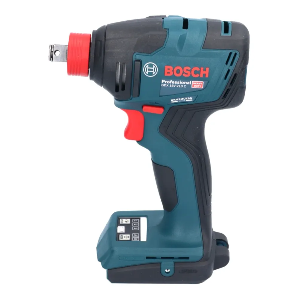 Bosch GDX 18V-210 C Profesjonalny akumulatorowy klucz udarowy 18 V 210 Nm bezszczotkowy + 2x akumulator 4,0 Ah + ładowarka...