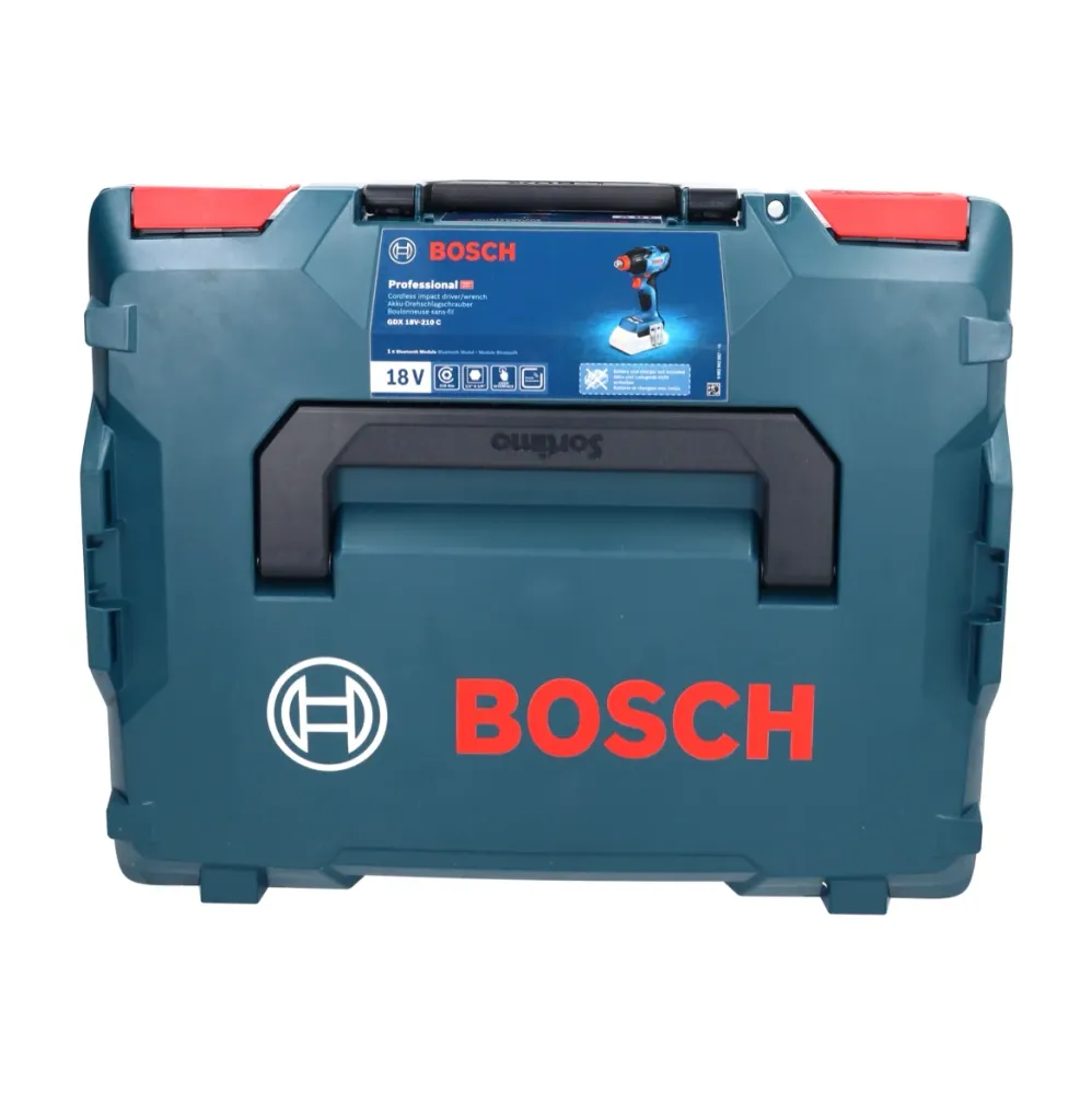 Bosch GDX 18V-210 C Profesjonalny akumulatorowy klucz udarowy 18 V 210 Nm bezszczotkowy + 1x akumulator 2,0 Ah + L-Boxx -...