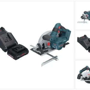 Bosch GKS 18V-57-2 Professional akumulatorowa pilarka tarczowa 18 V 165 mm bezszczotkowa + 1x akumulator ProCORE 4,0 Ah +...