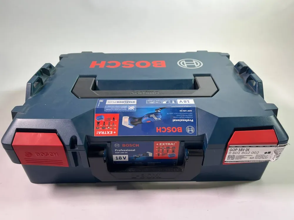 Bosch GOP 18V-34 Professional akumulatorowa przecinarka wielofunkcyjna 18 V Starlock Plus ( 06018G2002 ) + 17 szt. akcesor...