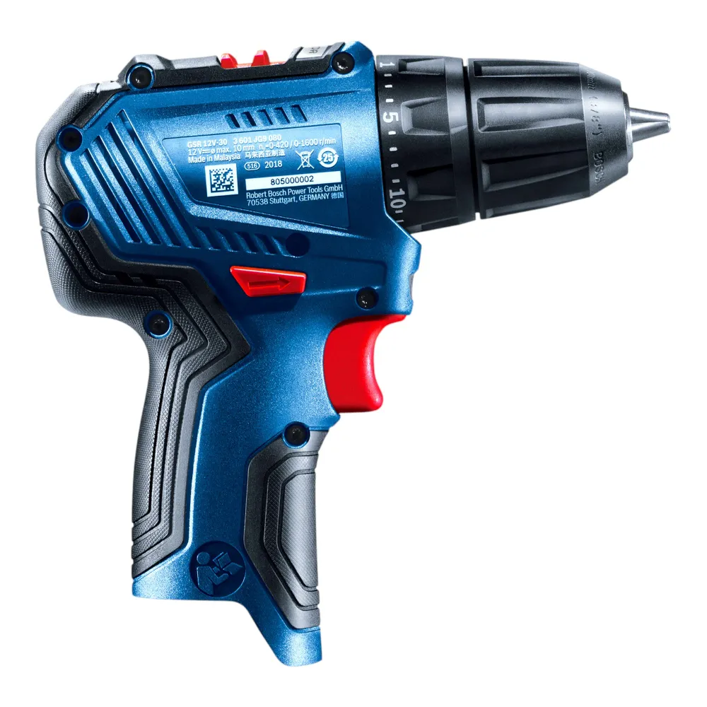 Bosch GSR 12V-30 Profesjonalna akumulatorowa wiertarko-wkrętarka 12 V 30 Nm bezszczotkowa + 1x akumulator 6,0 Ah + walizka...