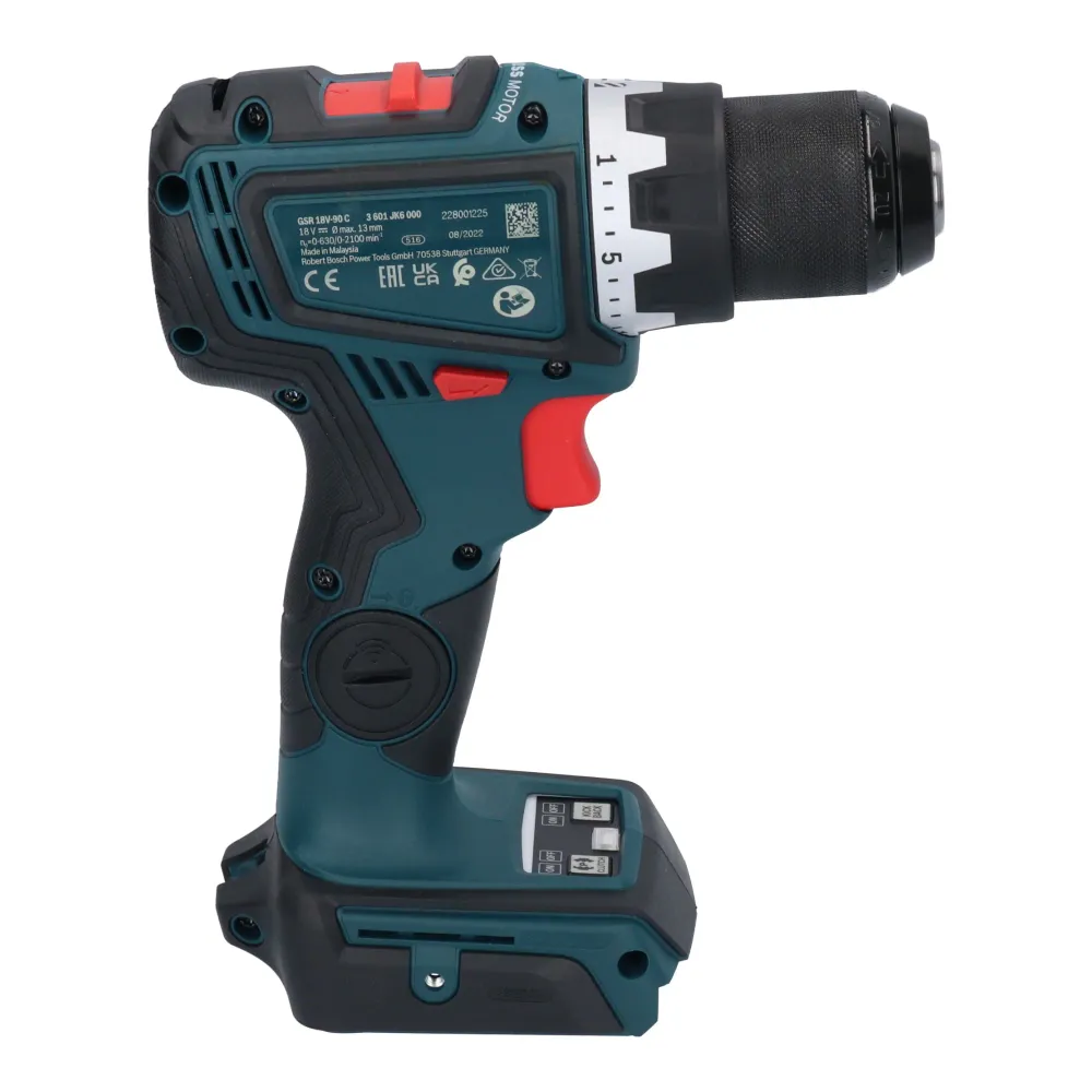 Bosch GSR 18V-90 C Profesjonalna akumulatorowa wiertarko-wkrętarka 18 V 64 Nm bezszczotkowa + 2x akumulator 4,0 Ah + ładow...