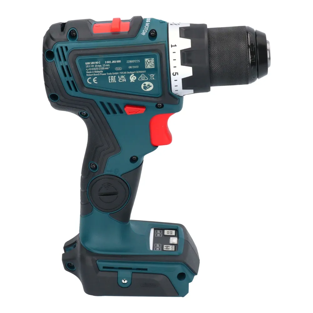 Bosch GSR 18V-90 C Profesjonalna akumulatorowa wiertarko-wkrętarka 18 V 64 Nm bezszczotkowa + 1x akumulator 2,0 Ah + ładow...
